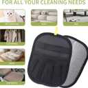 2 Pcs Pet Hair Removal Glove, Magic Brush Electrostatic Pet Hair Remover Glove, Reusable Dog Cat Hair Fur Remover Mitt, Pet Grooming Cleaning Gloves, Pet Hair Cleaner Removal Tool for Couch, Carpet