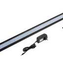 hygger 32W Full Spectrum Aquarium Light with Aluminum Alloy Shell Extendable Brackets, White Blue Red LEDs, External Controller, for Freshwater Fish Tank (46-52 inch)