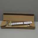 Blackout Curtain Rod 28-48, 3/4 Inch Curtain Rods for Windows Adjustable, Wrap Around Heavy Duty Telescoping Curtain Rods for Bedroom, Living Room, Gold