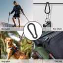 KINLINK 25 Pack Black Carabiner Clip, 1.97 inch Heavy Duty Spring Snap Hook, Small Caribeener Clips for Outdoor Camping, Swing Set, Hammock, Hiking Travel, Fishing, Quick Link Keychain