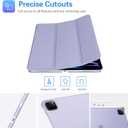 ProCase Cover for iPad Pro 11 Inch Case 2022/2021/2020/2018, Slim Stand Hard Back Shell Smart Cover for iPad Pro 11 Inch 4th Gen 2022 / 3rd Gen 2021/ 2nd Gen 2020 / 1st Gen 2018-Lightpurple