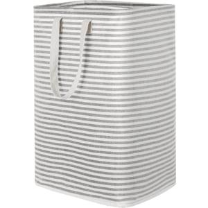 Lifewit Laundry Hamper Large Collapsible Laundry Basket, Freestanding Waterproof Clothes Hamper Storage with Easy Carry Handles for Clothes in Bedroom Bathroom College Dorm for Adults, Gray, 80L (Grey)