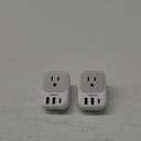 2 Pack European Plug Adapter USB C, TESSAN US to Europe Adapter 4 Outlets 3 USB Charger, Type C International Power Adaptor to Italy Spain France Portugal Iceland Germany, Europe Travel Essentials