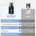 Water Warmer, HEYVALUE Baby Bottle Warmer, Formula Maker with Night Light, 4 Temperature Control & 72H Keep Warm, Detachable Tank, Instantly Dispenses Warm Water, Feed Baby More Easier and Healthier