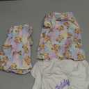 Arshiner Girls Pajama Set 3 Piece Short Sleeve Sleepwear Summer Soft Cute Pjs Outfits (9-10 Years, Rainbow Teddy)