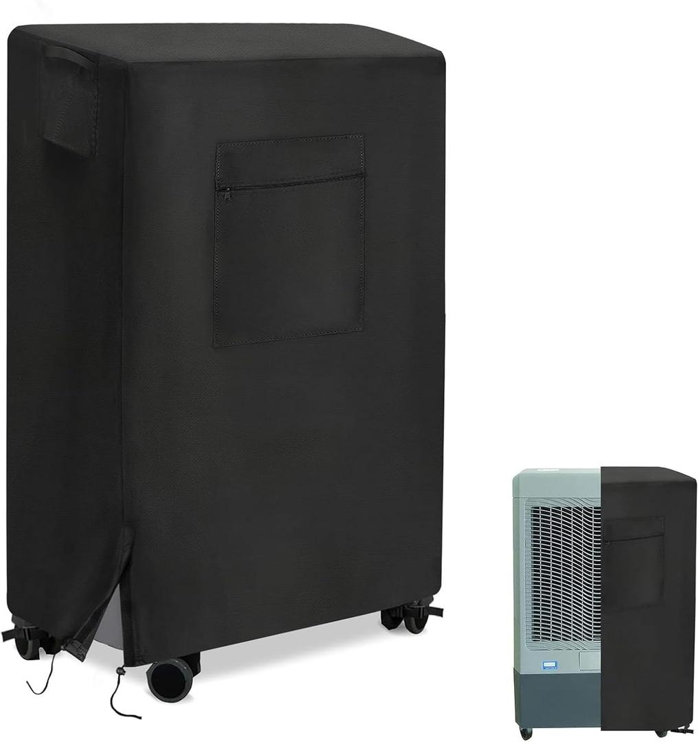 Evaporative Air Cooler Cover for Hessaire MC61M / MC61V / M250 5300 CFM Portable Evaporative Cooler, Waterproof Portable Swamp Air Water Cooler Cover for Outdoor Air Conditioner (MC61M- 29" x 18" x 45")