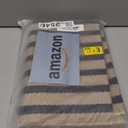 Sungea Outdoor Rug Front Door Mat 2'x4.3', Cotton Indoor Doormat Washable Black and Tan Striped Rug, Stain Resistant Reversible Layered Door Mats for Entryway/ Farmhouse/ Home Entrance