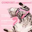rabbitgoo Cat Harness and Leash for Walking, Escape Proof Soft Adjustable Vest Harnesses for Cats, Easy Control Breathable Reflective Strips Jacket, Pink, S