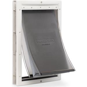 PetSafe Extreme Weather Dog Door for Exterior Door - Energy Efficient Door for Cats and Dogs Insulated Flap System, for Large Dogs up to 100 lb - Plastic Frame