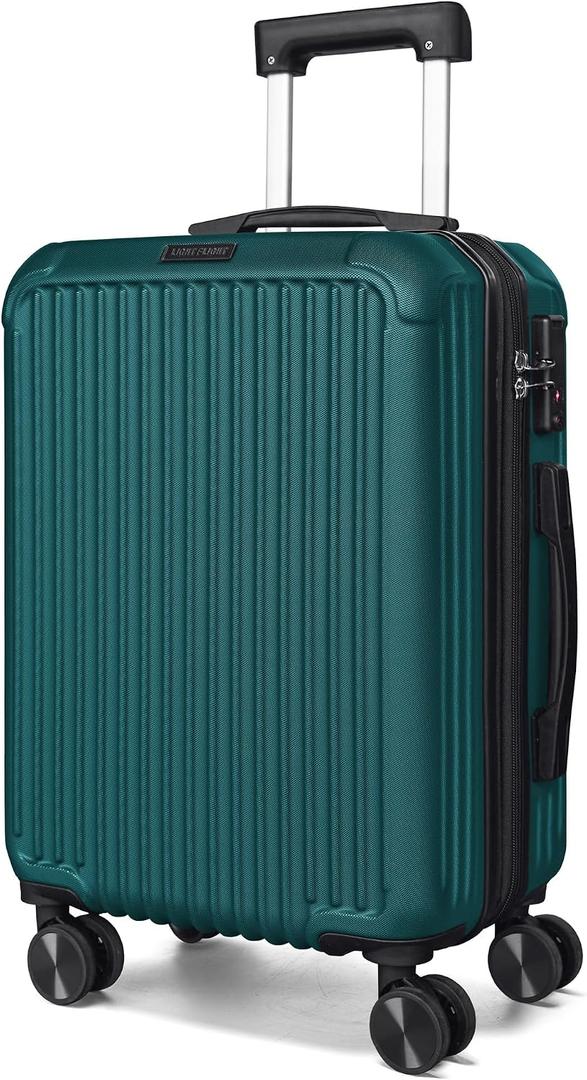 LIGHT FLIGHT 20 Inch Carry On Luggage 22x14x9 Airline Approved, Haze Green