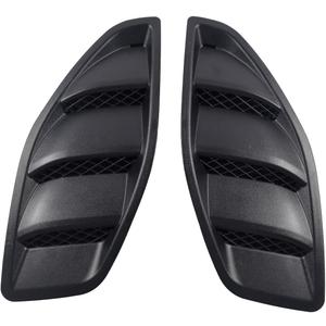 Hood Vent Cover Compatible with 2007-2017 Jeep Wrangler JK 10th Anniversary Engine Inlet Louvers Scoop Air Vent Outlet Trim Cover 68185319ab 68185319aa 68185318ab 68185318aa