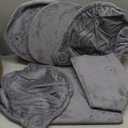 Xin Three Layer Cat Tree with Cat Condo and Two Hammocks,Grey