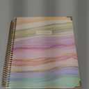 bloom daily planners 2025 Hardcover Calendar Year Goal & Vision Planner (January 2025 - December 2025) - Monthly/Weekly Column View Agenda Organizer - 7.5" x 9" - Watercolor Waves