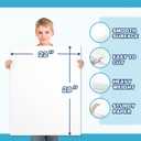 Chell Large Size 22" x 28" White Poster Board Paper Heavyweight, for School Craft Project, 85 lb. Cover Weight, 25 Count