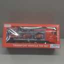 Toddler Boys Toys for 3-5 Years Old, Fire Truck Vehicle Set with Play Mat and Die-Cast Toy Car, Transport Carrier Truck for Kids 3-5, Birthday Gifts Toys for 3-8+ Year Old Boys