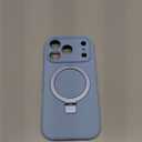 Mag-Ring Designed for iPhone 17 Pro Case, Liquid Silicone [Moisturizing Factor] Extreme Soft Slim Phone Case with Stand [Compatible with MagSafe] for 17 Pro 6.3 inch Men Women, Sky Blue