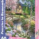 Springbok Puzzle to Remember - Alzheimer & Dementia Activity - 60 Piece Jigsaw Puzzle Spring Chapel - Made in USA