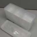 Small Meal Prep Containers with 3 Compartments Snack Containers with Lid Disposable Plastic Bento Box Travel Lunch Food Boxes Stackable for Office Picnic