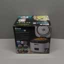 Rice Robot Personal Rice Cooker, PFAS-free, Nonstick. 1 Quart Capacity, with Stainless Steel Steamer Tray, Measuring Cups, Recipe Book with 60 Recipes, and Serving Spoon, As Seen On TV