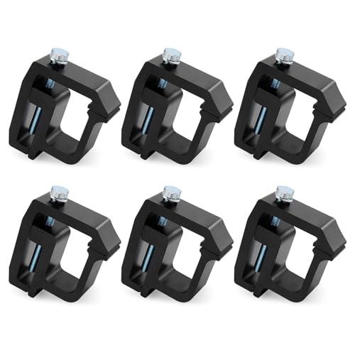 QYMOPAY Truck Cap Mounting Clamps, Heavy Duty Camper Shell Clamps for Chevy Silverado Sierra 1500/2500/3500, for Dodge, for Ram 1500/2500/3500, F150 F250, for Mitsubishi, for Toyota (6 pcs)
