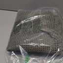 Extra Large Waffle Bath Mat, Boho Woven Modern Bath Rug Absorbent Non Slip, Ultra Soft Bathroom Mats, Machine Washable Knit Bath Rugs with Border for Bathroom, Bedroom, Kitchen, 5'x2', Olive Green