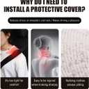 4 PCS Car Seat Belt Cover, Soft Auto Seatbelt Protector for a More Comfortable Driving, Warm Plush Seatbelt Shoulder Neck Pad Cushion Fit for All Cars, Car Accessories (Red)