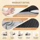 Memory Foam Wedge Pillow, 27° Ergonomic Reading Pillow