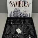 GLASSIQUE CADEAU Crystal Sambuca, Cordial, Digestive Glasses with Long Stem for Sipping After Dinner Drinks | Set of 4 | 3 oz Tall Stemmed Liquor Glassware for Aperitif, Amaro, Liqueur, Spirits