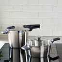 Fissler Vitaquick Premium 3 Piece Set, 3.7 Quart and 6.3 Quart Pressure Cooker with Glass Lid