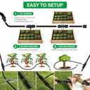 MIXC Drip Irrigation System with 100FT 1/4" Soaker Hose - 80% Water Savings, Weeping Tech for Deeper Root Watering, Garden Kit with 10FT 1/2" Tubing for Raised Beds, Vegetables, Lawn, Greenhouse