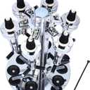 6 Bottle Liquor Dispenser, Revolving Dispenser for Alcohol, Whiskey Wine Dispenser, Bar Accessories for the Home Bar Set (EXP 10/06/26)