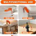SISIUPASSIE 30FT Reach Ceiling Fan Cleaner Duster, Ceiling Fan Blade Cleaner with Extension Pole, Washable & Replaceable Microfiber Feather Duster Kits, 24FT