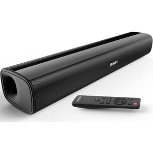 Saiyin Sound Bar,17 inch Sound Bar for Smart TV with Bluetooth 5.3/Optical/AUX Connection, Soundbar for TV/PC/Gaming/Projectors, Wall Mountable & Ultra Compact Design