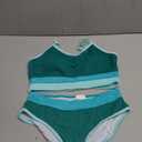 TALLWH Girls Swimsuit 2 Piece Casual Color-Block Adjustable Straps Bikini Sets Girls Bathing Suit Teen Bathing Suits, Size14-16