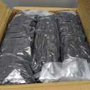 30 PCS Spandex Folding Chair Covers, Stretch Dining Chair Cover Universal Fit Slipcovers for Wedding, Party, Banquet, Event, Celebration Flat-Front Chairs (Black)