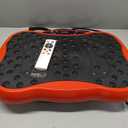 Vibration Plate Exercise Machine, Health & Fitness Full Body Vibration Platform, Portable Vibration Plate Platform for Weight Loss Home Fitness, Lymphatic Drainage, w/Resistance Bands+Remote (Red)