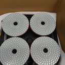 4-Head Electric Diamond Polisher Machine, 8" grinding diameters and 3pcs Diamond Grinding Wheels, 3800W Concrete Grinder for Polishing Stone Concrete Surface, Metal Descaling and Thinset Removing