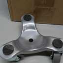 QWORK 8 pcs 6" Steel Tri-Dolly, 200 lbs Load Capacity, Great for Moving Furniture & Appliances