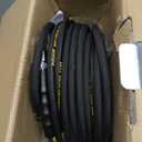 POHIR Power Washer Hose 100FT with 3/8'' Quick Connect, High Tensile Wire Braided Car Wash Water Hose with 2 Quick Connect Kits Compatible M22 14 mm, 1/4 Inch Hose for Pressure Washer, 4200 PSI