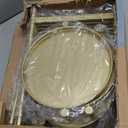 iDavosic.ly 7 Tier Large Plant Stand Indoor, 10 Inch Wide Tall Corner Metal Plant Stands Outdoor for Multiple Plants, Folding Tiered Flower Display Holder Rack Shelf, Gold