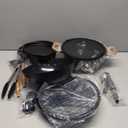 19 Pcs Pots and Pans Set Non Stick Ceramic Cookware Set with Removable Handles, Non Toxic Induction Kitchen Cookware Sets RV Cookware,Dishwasher/Oven Safe PFAS/PTFE/PFOA Free,Black