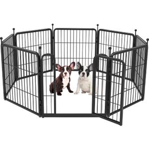 FXW Rollick Dog Playpen for Yard, RV Camping, 24 inch 8 Panels for Puppy and Small DogsPatented