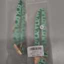 2 x Dog Collar, Cute Flower Floral Patterns Pet Collars for Girl Female Boy Small Medium Large Dogs, Strong Rose Gold Metal Buckle, Soft Cotton Adjustable Puppy Dog Collar (S( 5/8"x 10.2-16.5"), Green)