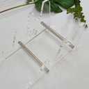 Yuxuanish Upgraded Acrylic Keyboard Display Stand Holder, 3Tier Mechanical Keyboard Collection Holders Thicker Stand Holder for Three Keyboards(Clear, 3-Tier)