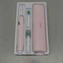 SEAGO Electric Toothbrush with 10 Brush Heads,Travel Toothbrush with Travel Case, Electric Tooth Brush with Smart Timer for Adults, Boys, and Girls,SG-2316(Pink)