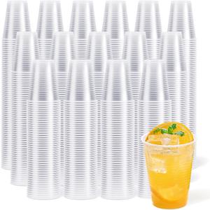 JOLLY CHEF 7 oz Clear Plastic Cups,7 Ounce Small Disposable Cups, Cold Party Drinking Tumblers for Tasting, Drinking and Party