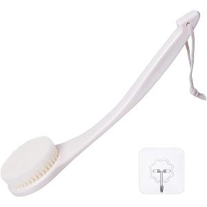 LFJ 19" Long Handle Shower Sponge Brush Set, Body Brush, Suitable for Men and Women