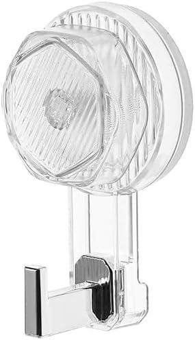 3 Pack Vacuum Rotation Suction Cup Hook, 22 LB Heavy Duty Wreath Holder for Window, Glass Doors, Tiles, Welcome Sign (clear white)