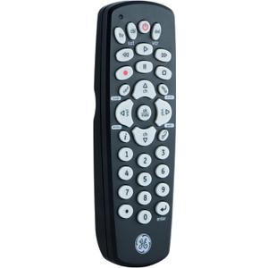 GE Universal Remote Control for Samsung, Vizio, LG, Sony, Sharp, Roku, Apple TV, TCL, Panasonic, Smart TVs, Streaming Players, Blu-ray, DVD, 4-Device, Silver, 33709
