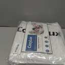 CozyLux Queen Comforter Set White Seersucker 7 Pieces Bed in a Bag Queen Comforter Set with Sheets, Luxury Soft Bedding Set with Down Alternative Comforter, Sheets, Pillowcases & Shams for All Seasons